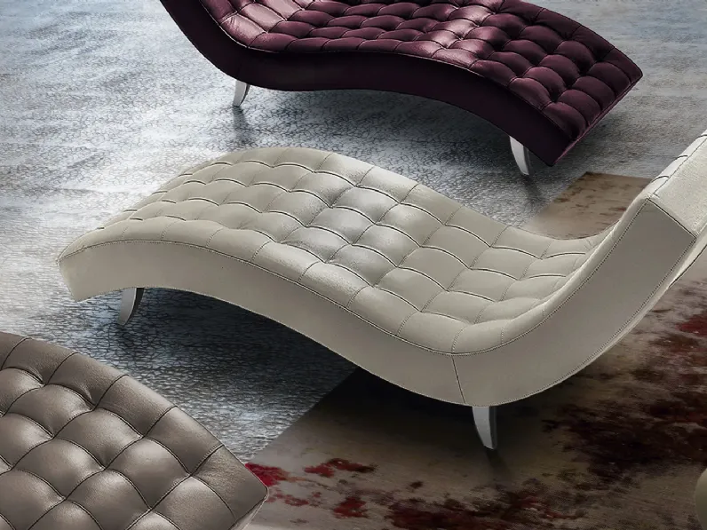  Poltroncina relax capitonnè in pelle vari colori Dolce Vita di Gurian
