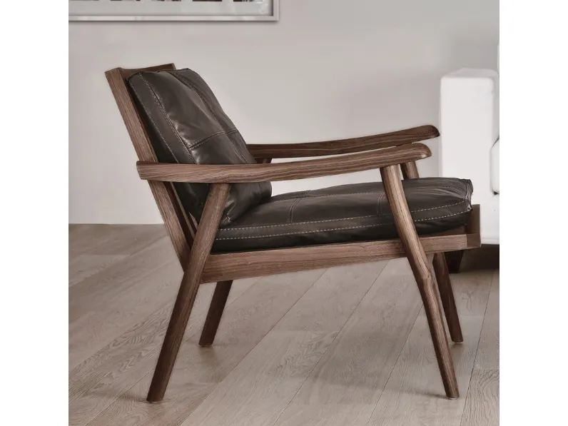 Poltroncina in pelle Fast di Vibieffe