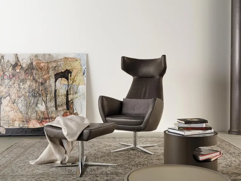 Poltrona in pelle Gentleman di Art Nova