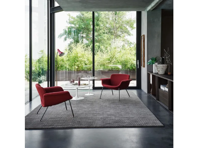 Poltroncine in tessuto Rosso KN Collection by Knoll KN04 di Knoll