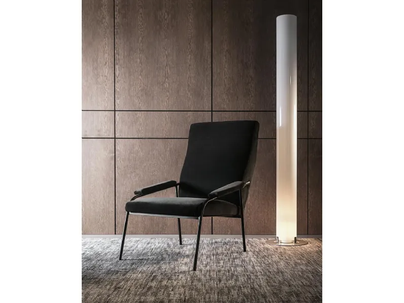 Poltroncina in tessuto con struttura in metallo Manhattan di Giellesse