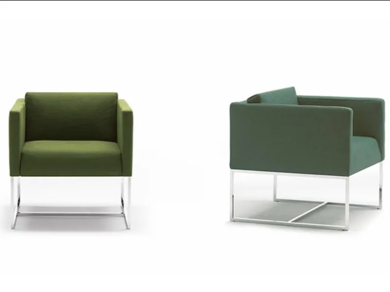 Poltroncina in tessuto Max di Biba Salotti