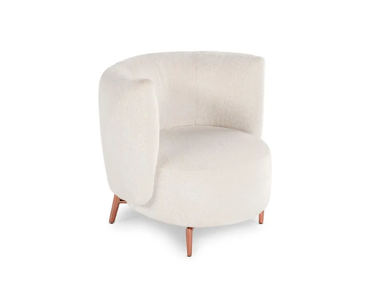 Poltroncina Milla in tessuto di Calia
