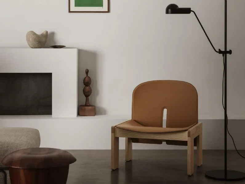 Poltrona 925 in cuoio di Cassina