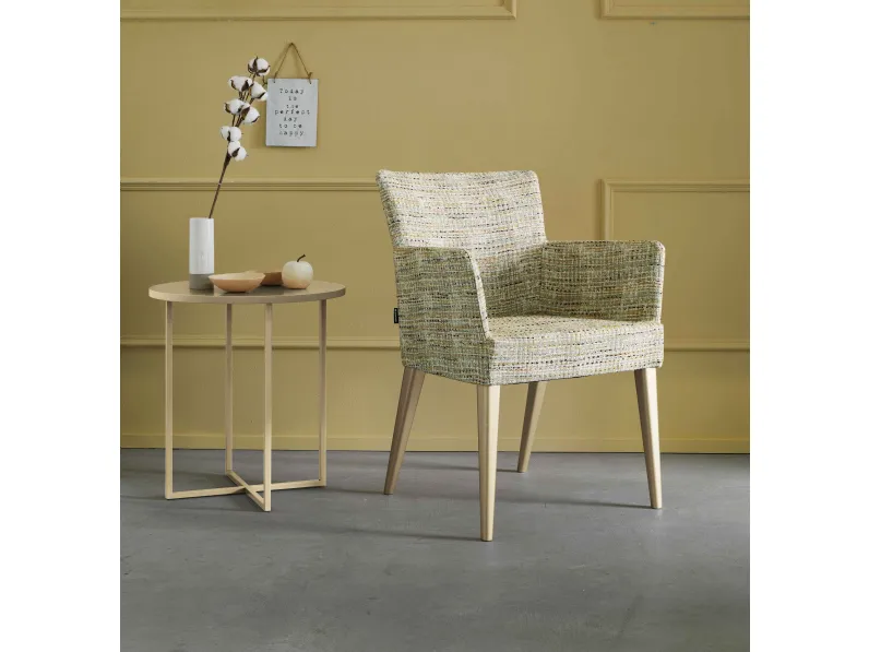 Poltroncina in tessuto Adele di Spagnol Salotti