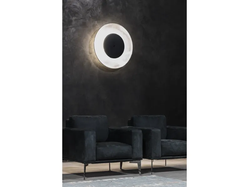 Poltrona in pelle Aida di Cierre Imbottiti