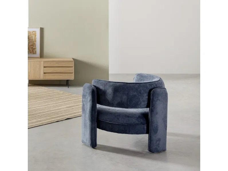 Poltroncina in tessuto Aisha di Bizzotto