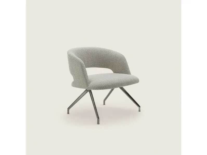 Poltroncina in tessuto Alma di Flexform