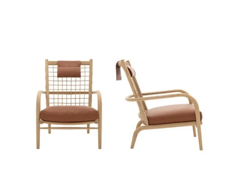 Poltroncina in legno Alvar di B&B Italia