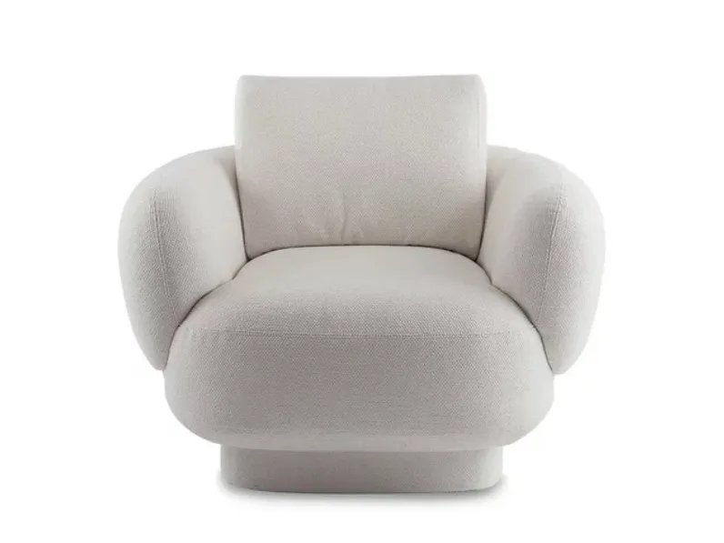 Poltrone Anam in tessuto imbottito di Saba