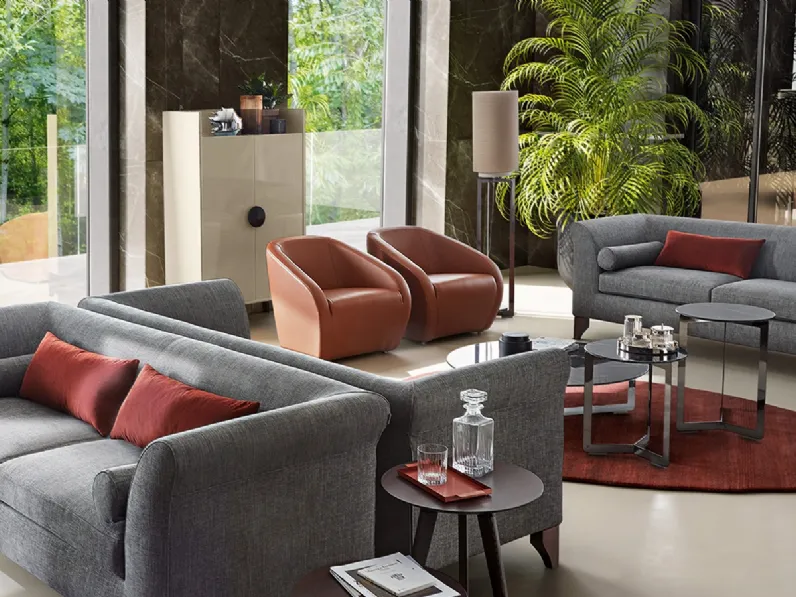 Poltroncina in pelle Arnold di Dema