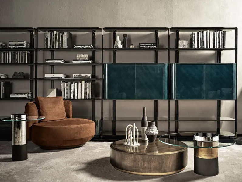 Poltrona in tessuto imbottito Audrey di Gallotti&Radice