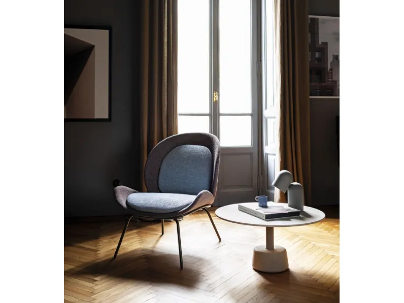 Poltroncina di design in tessuto Baltea 2171 di Bross Italia