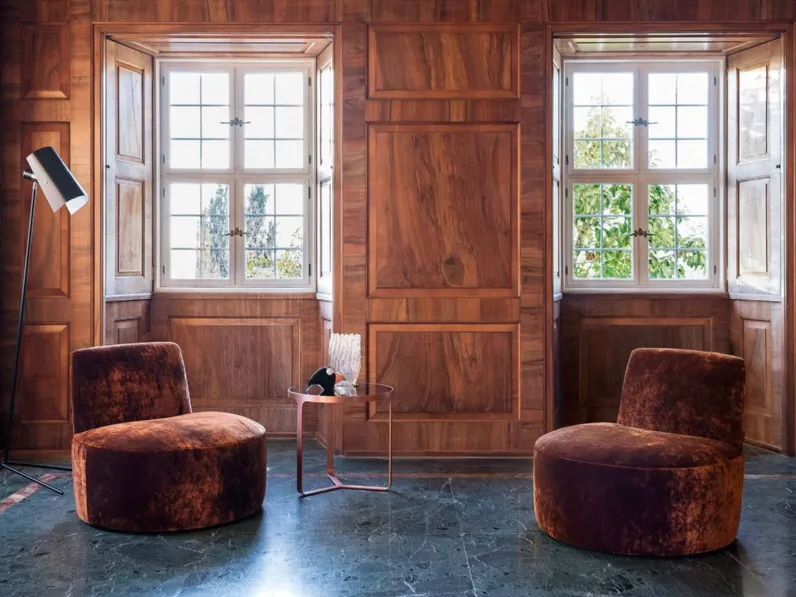 Poltroncina in tessuto Baobab di Tacchini