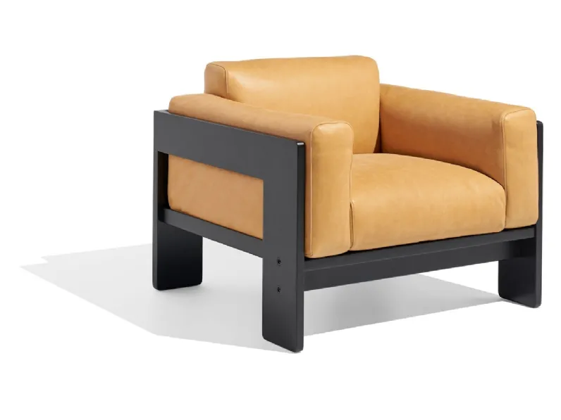 Poltrona in pelle Bastiano Lounge Chair di Knoll