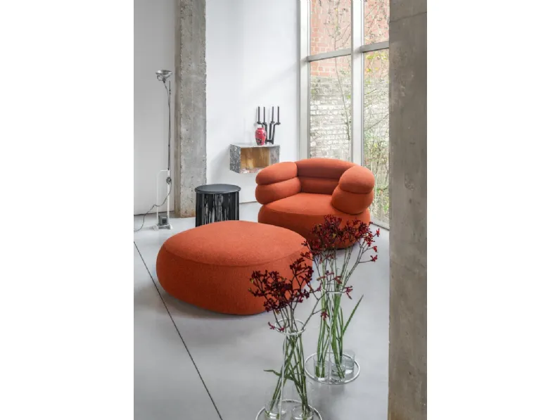 Poltrona imbottita Biboni Lounge Chair di Knoll