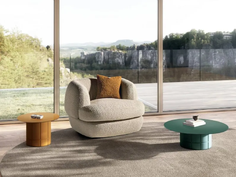 Poltrona in tessuto imbottito Biza di Lago