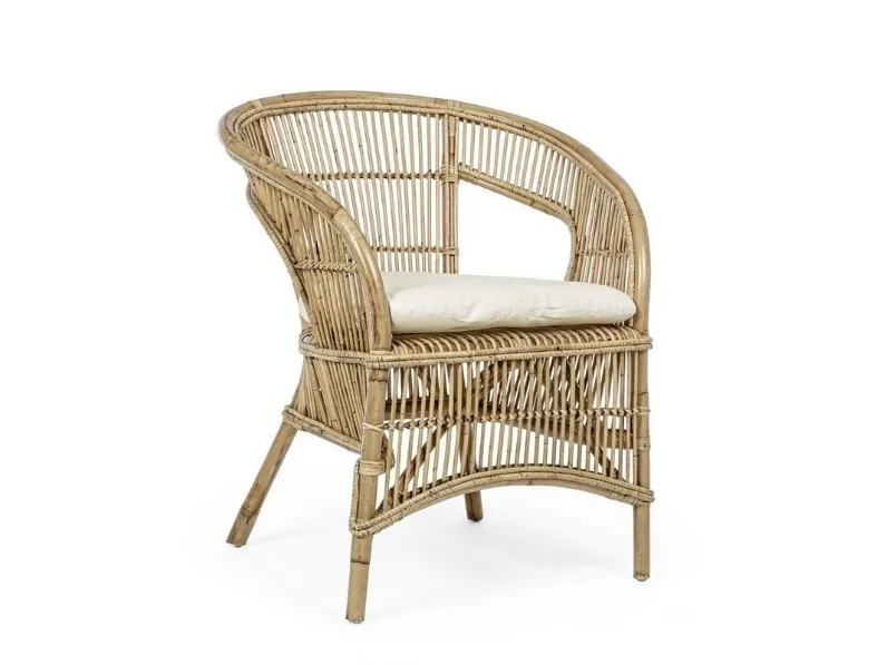 Poltrona in rattan Consuelo di Bizzotto