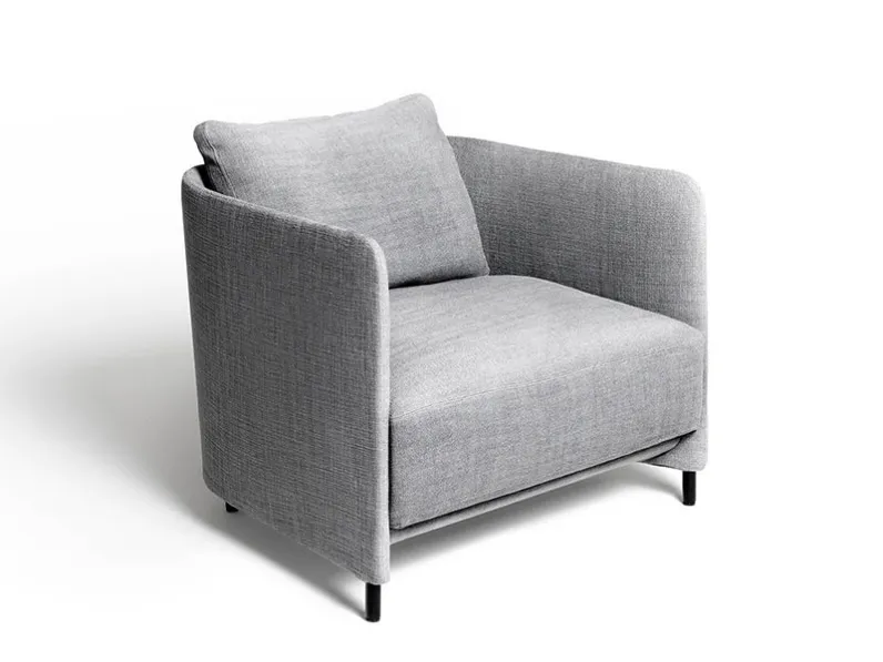 Poltroncina Blendy Lounge in tessuto imbottito di De Padova