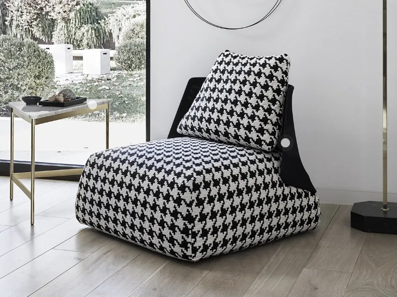 Poltrona di design in tessuto Butterfly di Arflex