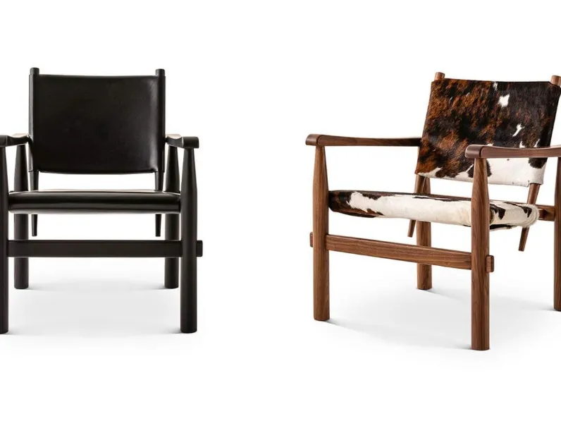 Poltroncina in cuoio o pelle Doron Hotel di Cassina