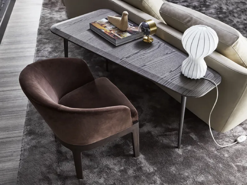 Poltroncina Chelsea 02 in velluto di Molteni & C