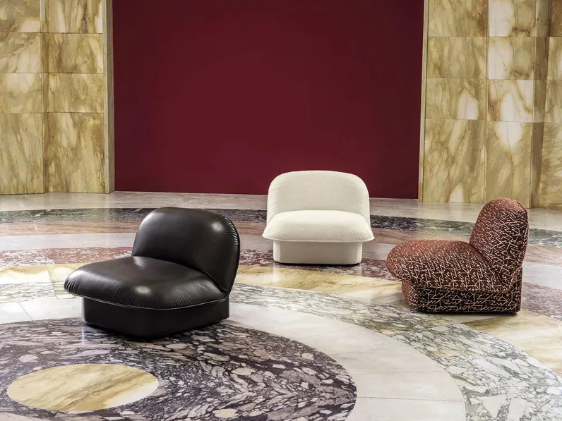 Poltrona imbottita Clara di Frigerio