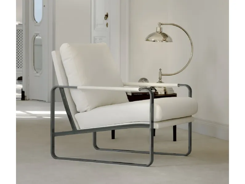 Poltrona in tessuto imbottito Clarissa di Bontempi