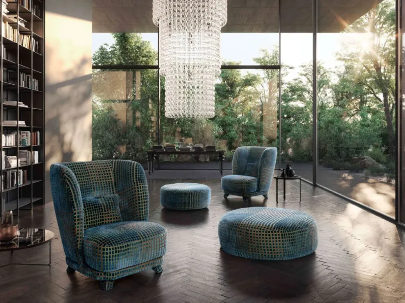 Poltrona moderna Criss Cross di Valentini