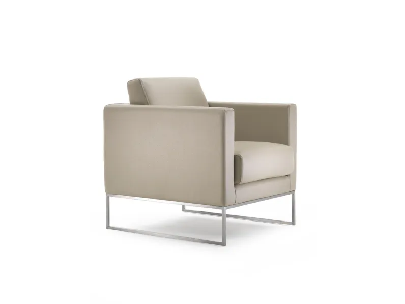 Poltroncina in pelle Cubic di Marelli