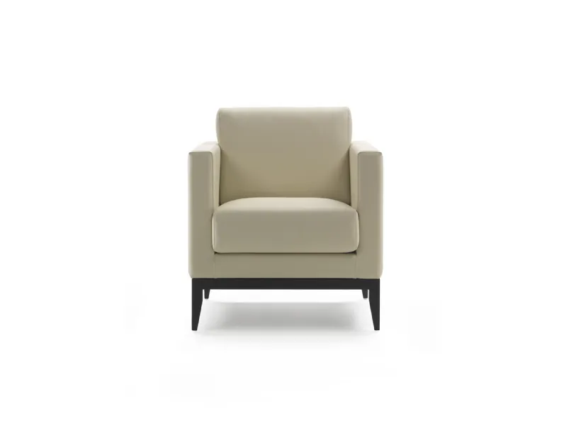 Poltroncina in pelle Cubic di Marelli