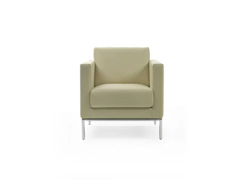 Poltroncina in pelle Cubic di Marelli