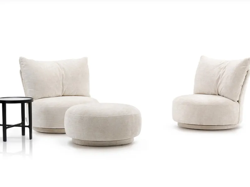 Poltroncina con base girevole Durante di Alivar