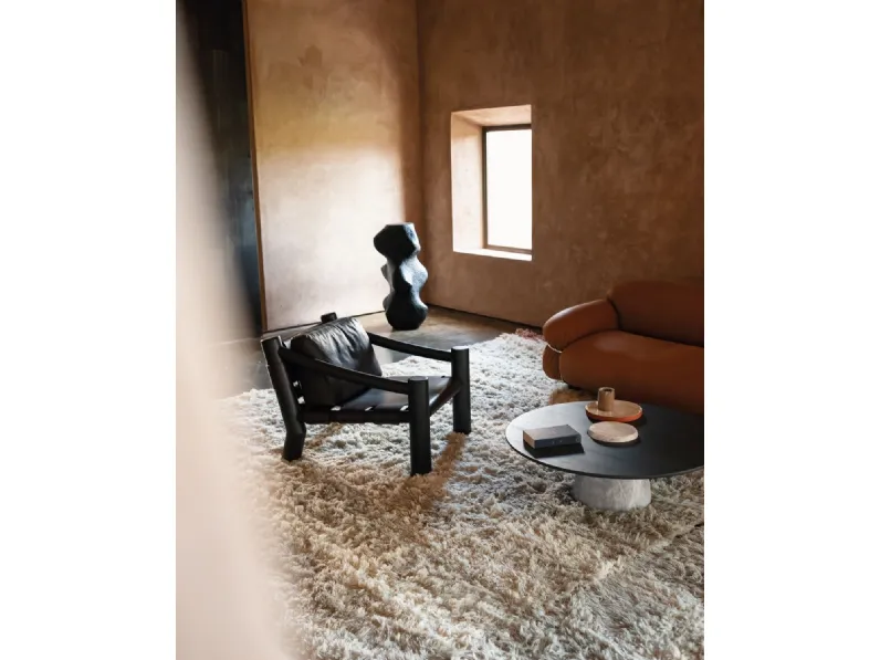 Poltrona in pelle Elephant di Tacchini