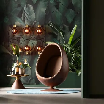 Poltrona Eye Ball in legno e tessuto di Kare Design