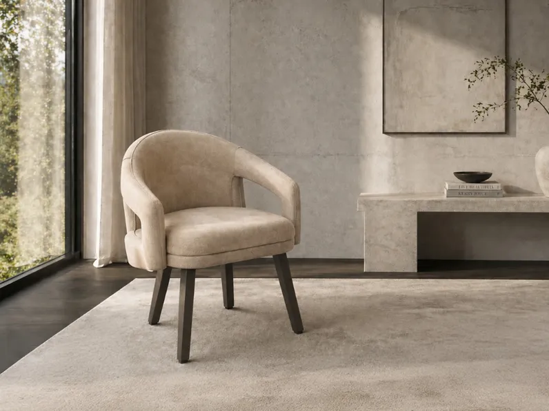 Poltroncina in pelle Fosca di Pianca