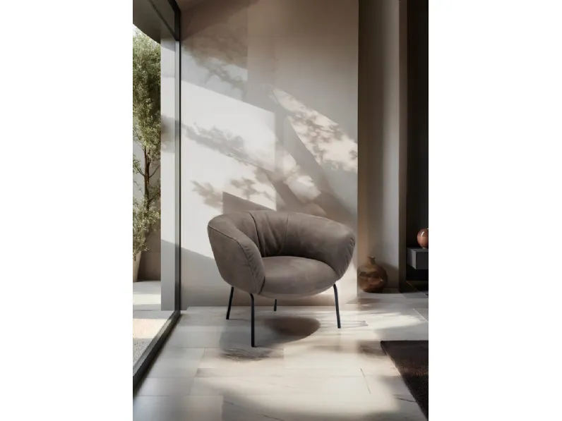 Poltroncina in pelle  Jill di Franco Ferri