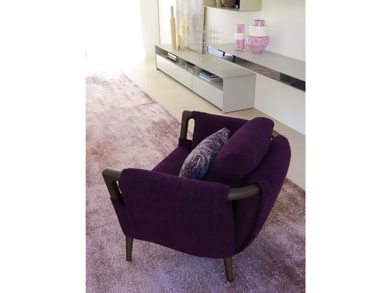 Poltrona Gaudì in velluto di Flou