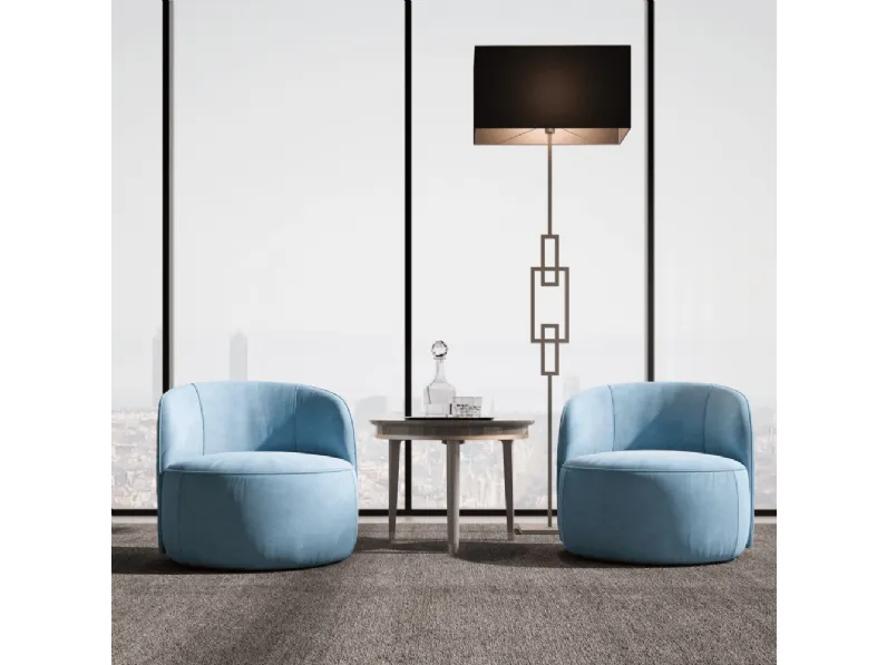 Poltroncina in tessuto imbottito Gin di Ghezzani