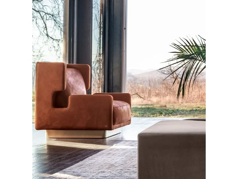 Poltrona in pelle Haring di Daytona Home