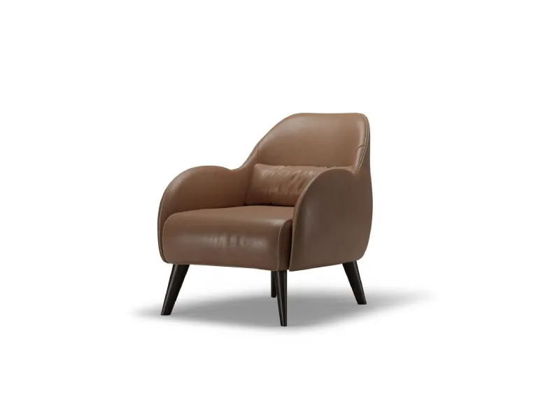 Poltroncina in pelle Idra di Cuborosso