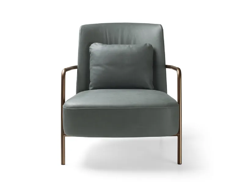 Poltroncina in pelle Ilary di Bodema