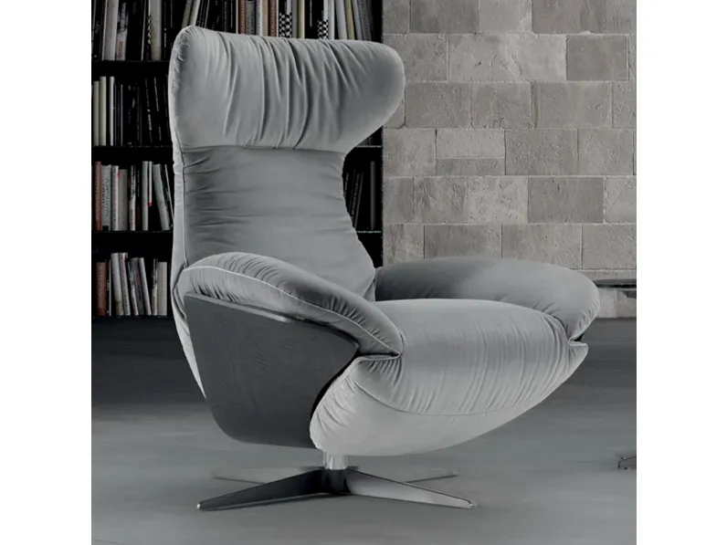 Poltrona relax in tessuto Ilia di Natuzzi