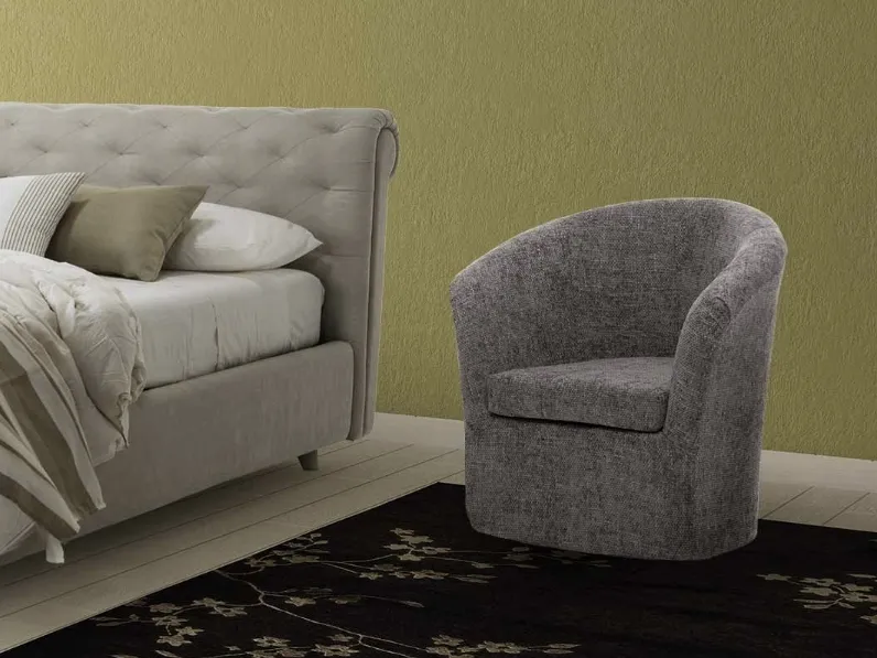 Poltroncina in tessuto imbottito Imperial di Rimar