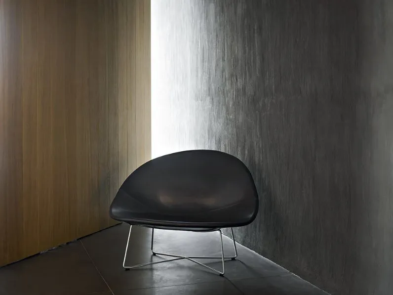 Poltrona in pelle Isola di Tacchini