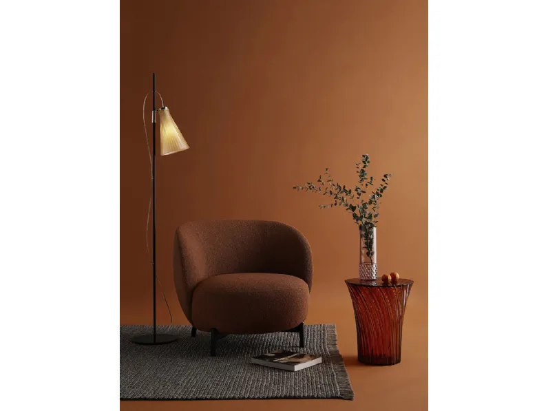 Poltroncina in tessuto Lunam di Kartell