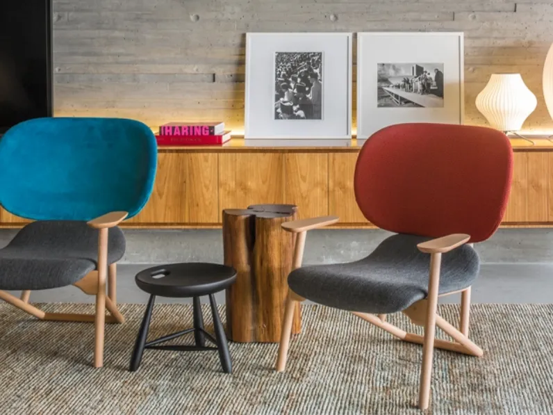 Poltroncina in tessuto Klara di Moroso