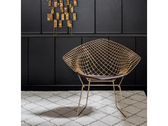 Bertoia Diamond Chair Gold