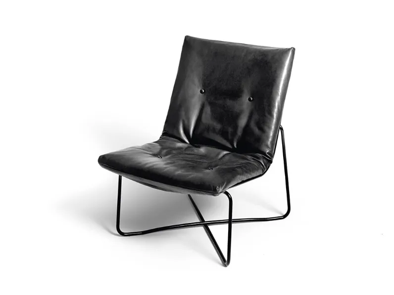 Poltroncina in pelle LC03 di De Padova