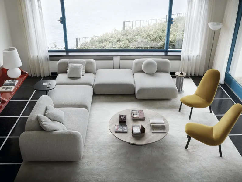 Poltroncina di design in tessuto Leafo Version without armrests di Arflex